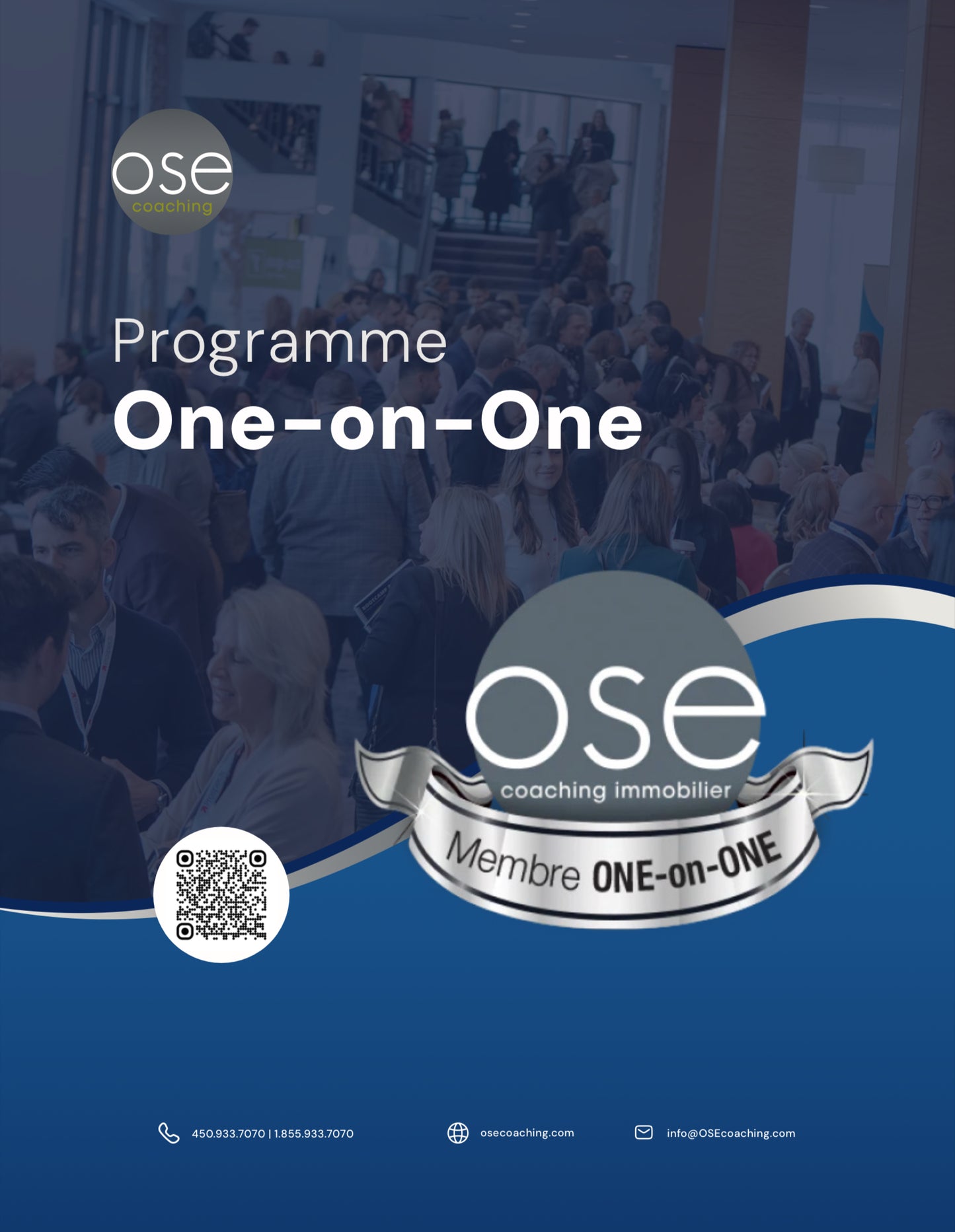 Dépliant du programme de coaching One-on-One d'OSE Coaching