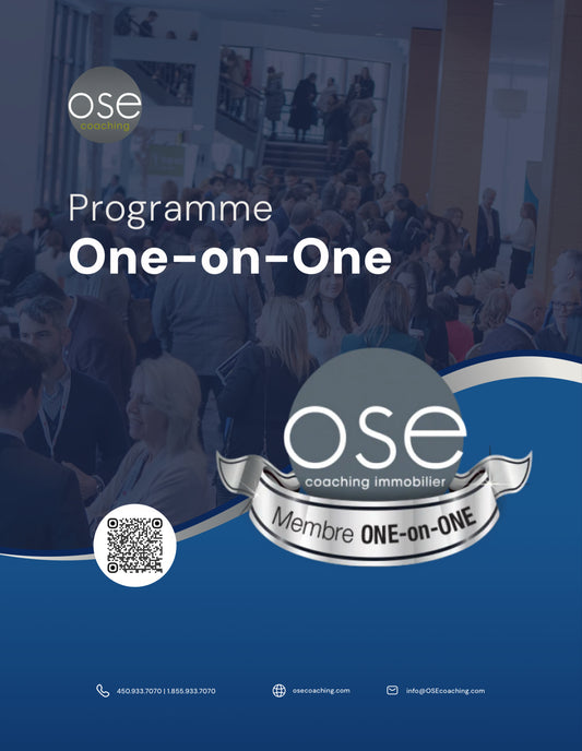 Dépliant du programme de coaching One-on-One d'OSE Coaching